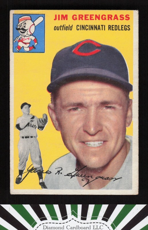 1954 Topps #22 Jim Greengrass VGEX c, front