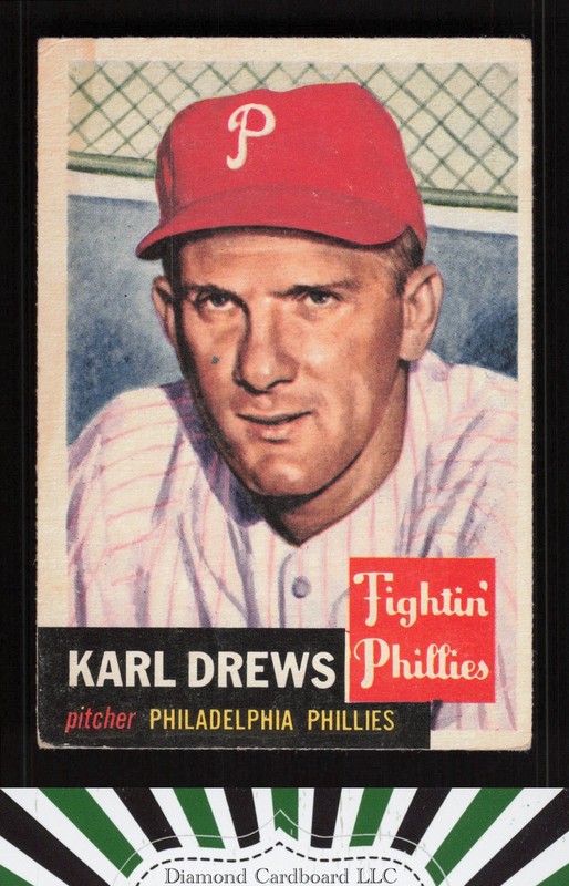 1953 Topps #59 Karl Drews VG (ST) c, front