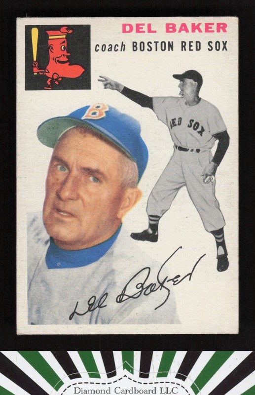 1954 Topps #133 Del Baker VGEX d, front