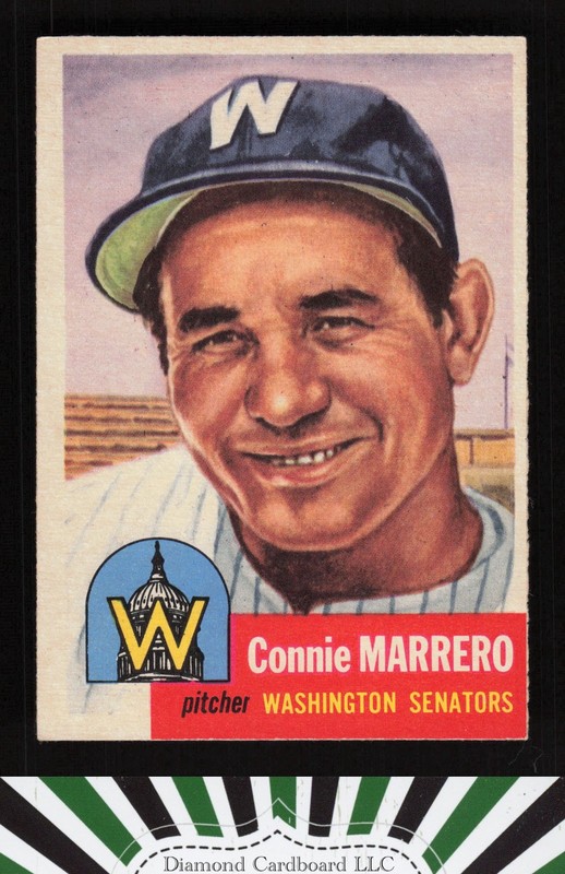 1953 Topps #13 Connie Marrero EXMT f, front