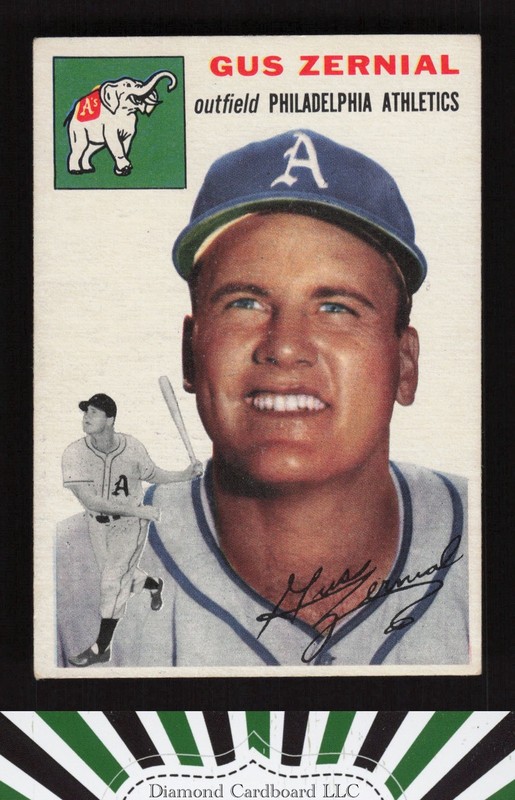 1954 Topps #2 Gus Zernial EX l, front