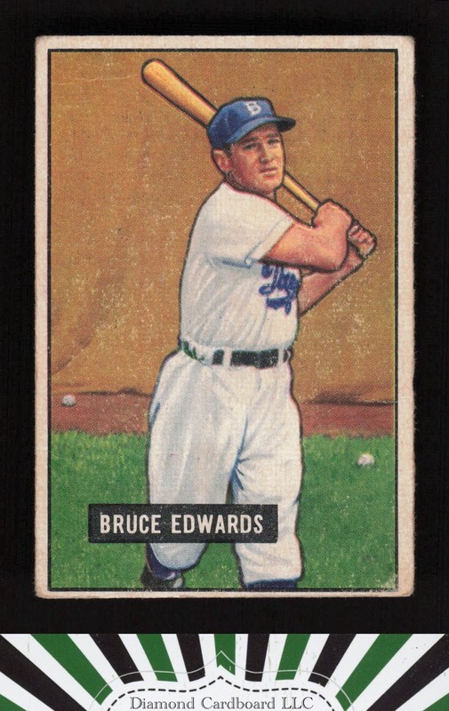 1951 Bowman #116 Bruce Edwards GD+, front