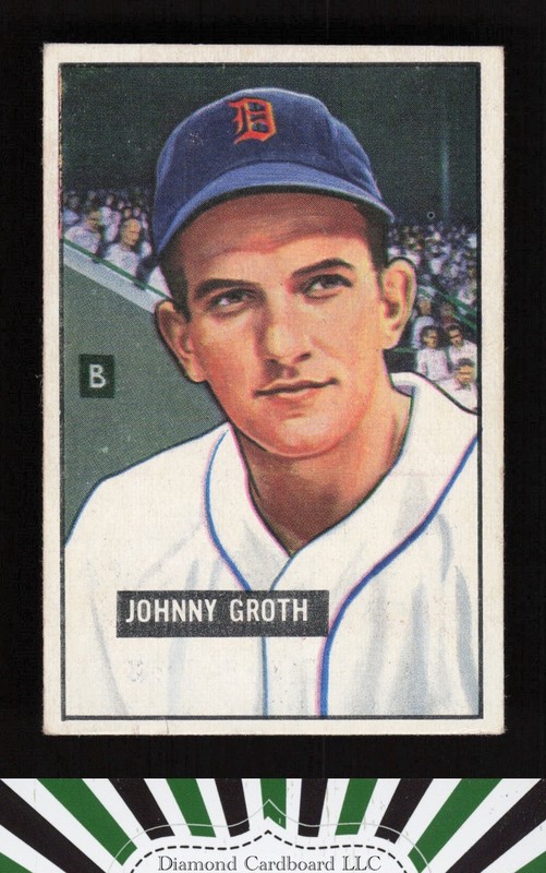 1951 Bowman #249 Johnny Groth VGEX [GOOD CENTERING], front