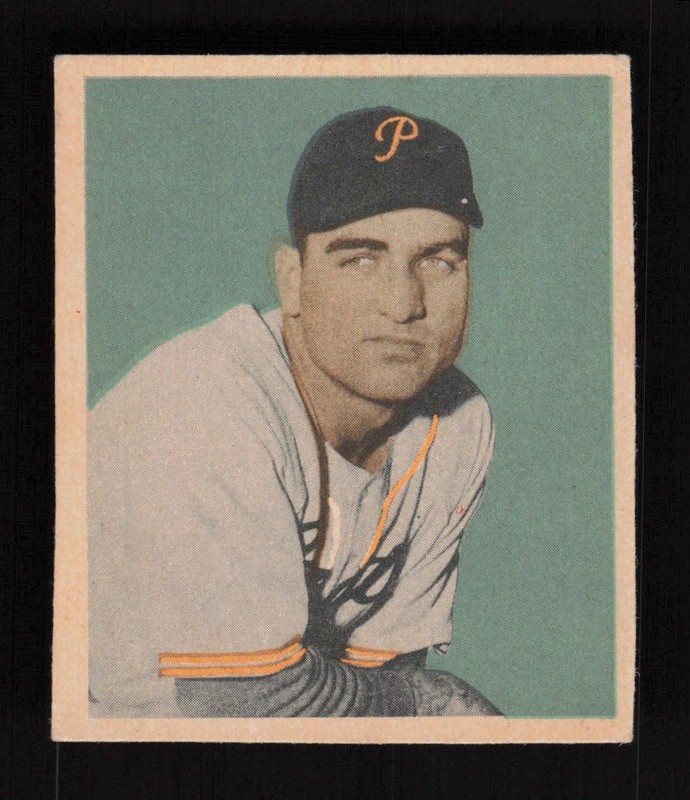 1949 Bowman #93 Ed Stevens EX, front