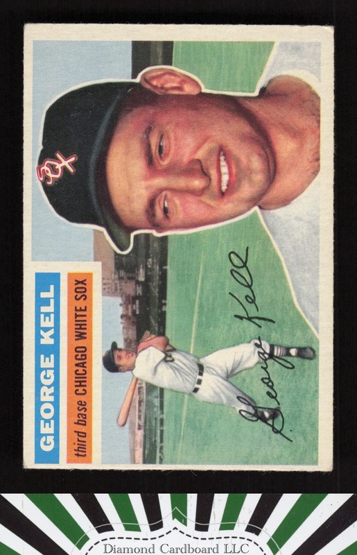 1956 Topps #195 George Kell VGEX l, front