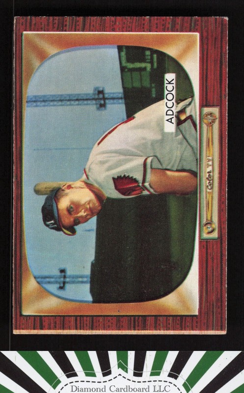 1955 Bowman #218 Joe Adcock VGEX, front