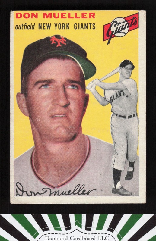 1954 Topps #42 Don Mueller VG h, front