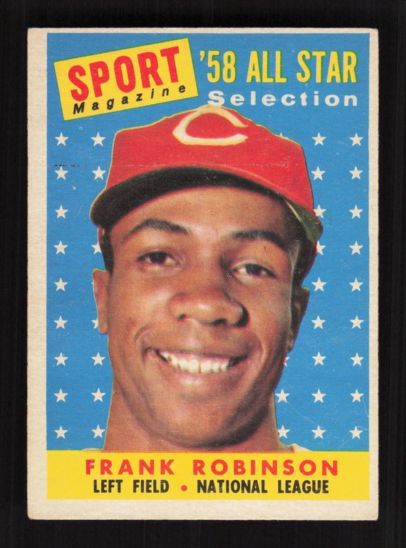 1958 Topps #484 Frank Robinson VGEX d, front