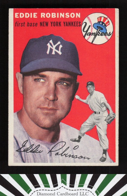 1954 Topps #62 Eddie Robinson VG+ j, front