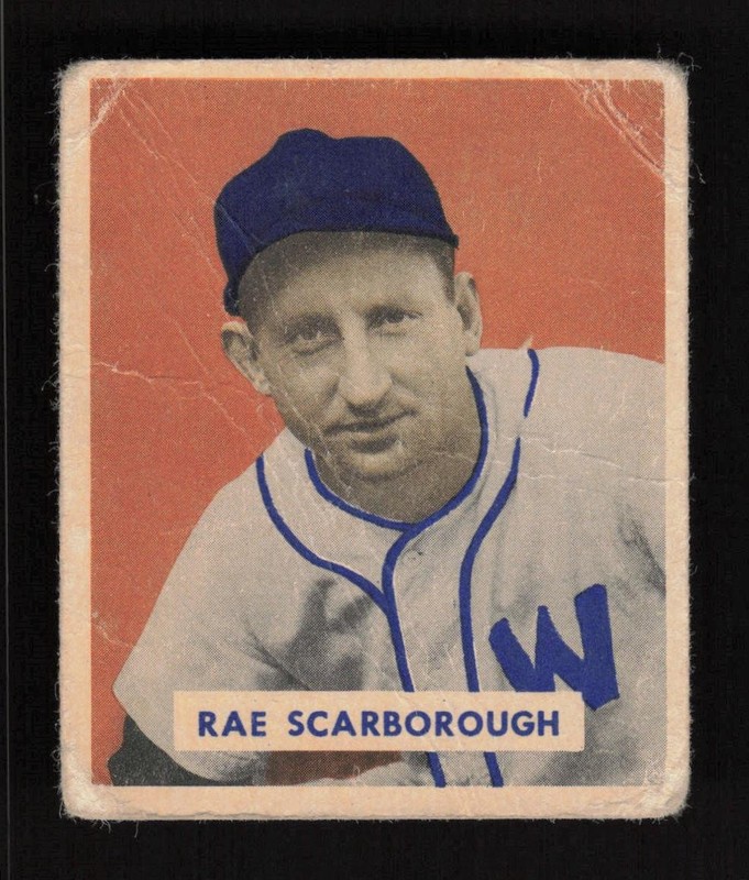 1949 Bowman #140 Rae Scarborough PR, front