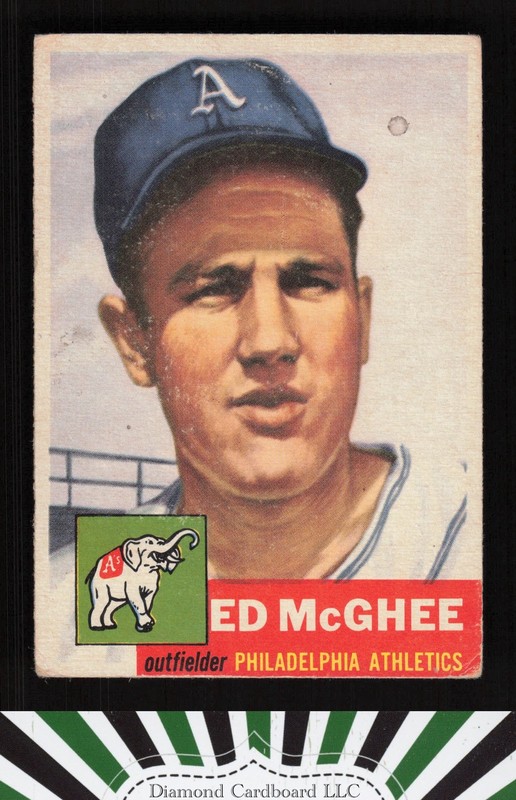 1953 Topps #195 Ed McGhee PR e, front