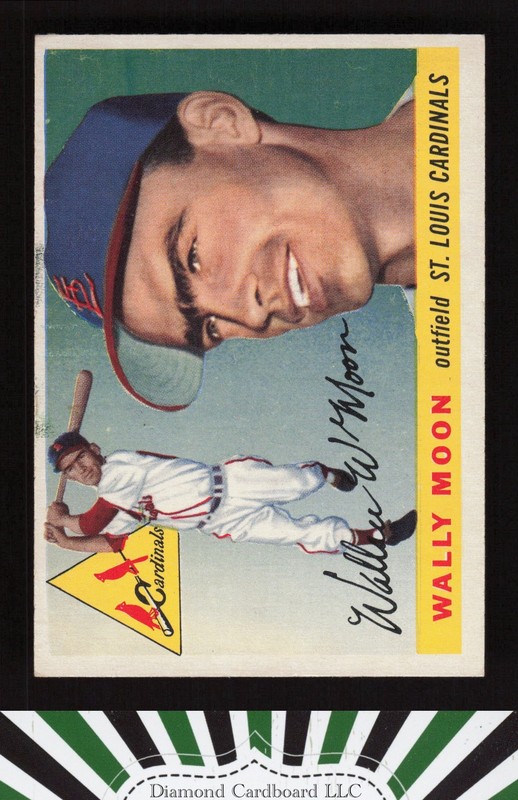 1955 Topps #67b Wally Moon VGEX g, front