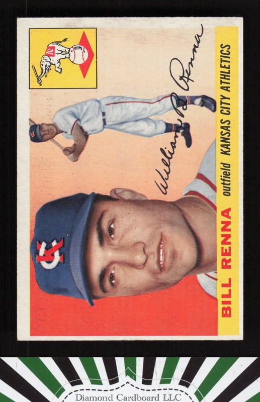 1955 Topps #121 Bill Renna VGEX k, front
