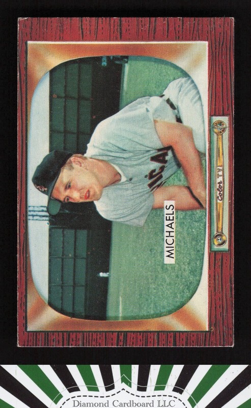 1955 Bowman #85 Cass Michaels EX, front