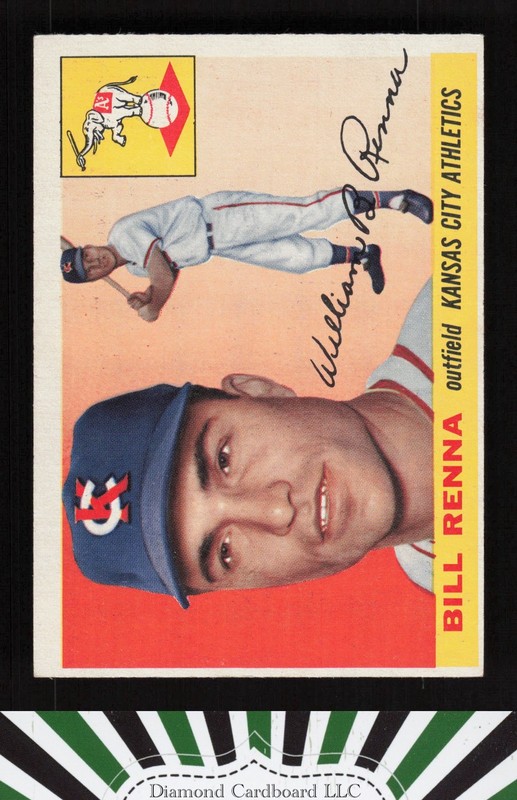 1955 Topps #121 Bill Renna VGEX+ j, front