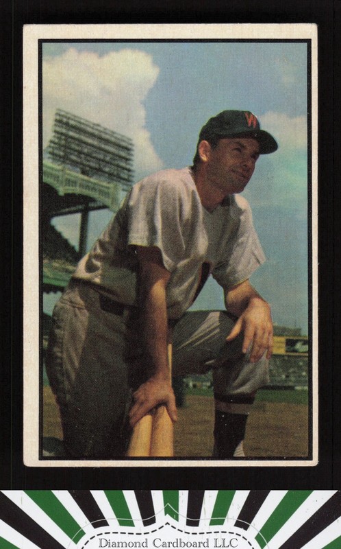 1953 Bowman Color #159 Mickey Vernon VGEX b, front