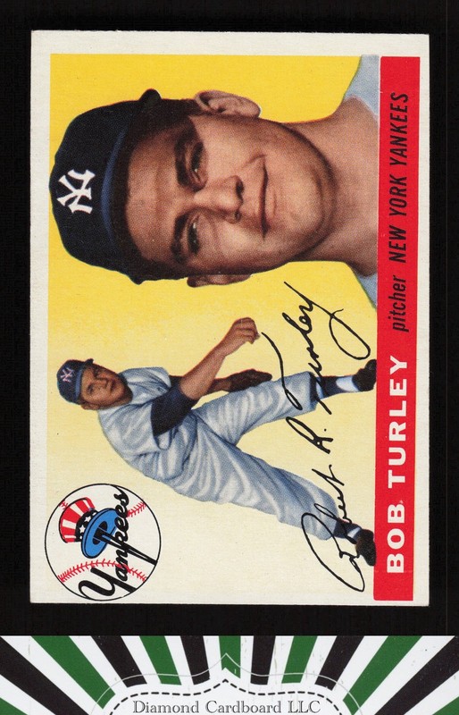 1955 Topps #38 Bob Turley VGEX e, front