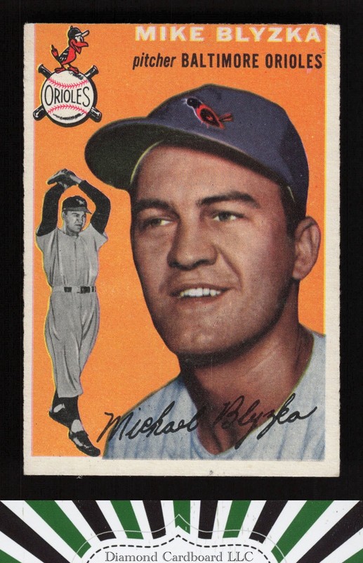 1954 Topps #152 Mike Blyzka VG f, front
