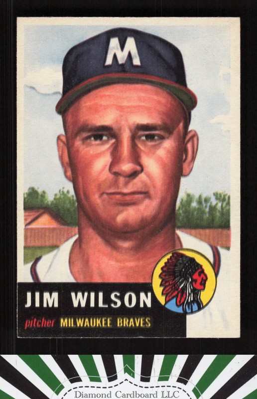 1953 Topps #208 Jim Wilson NM f, front