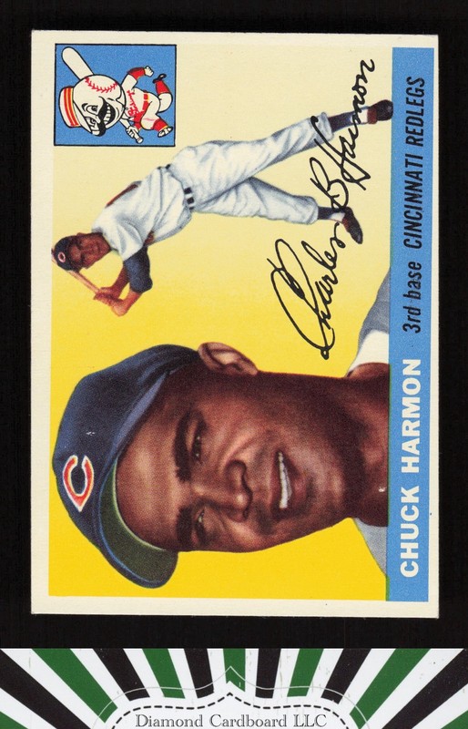 1955 Topps #82 Chuck Harmon EXMT v, front