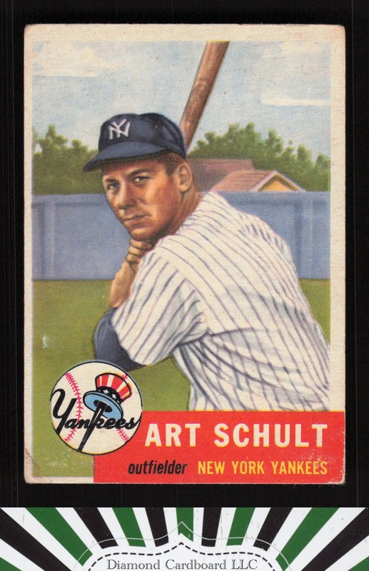1953 Topps #167 Art Schult VG b, front
