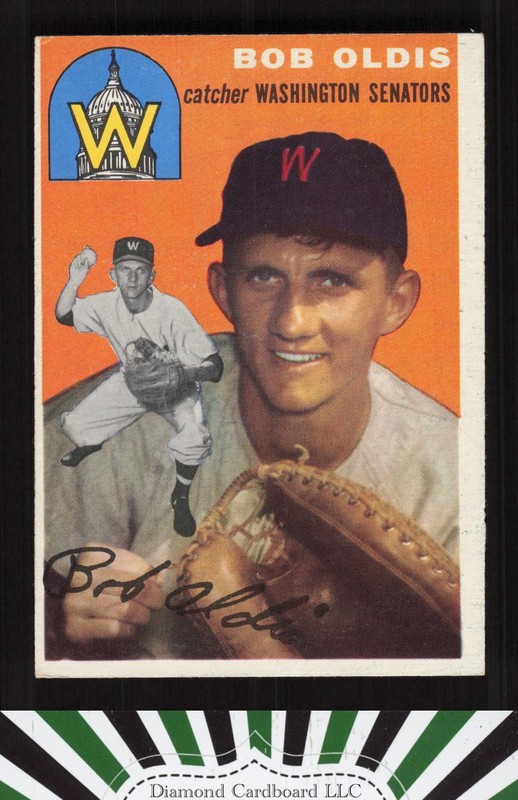 1954 Topps #91 Bob Oldis VGEX g, front