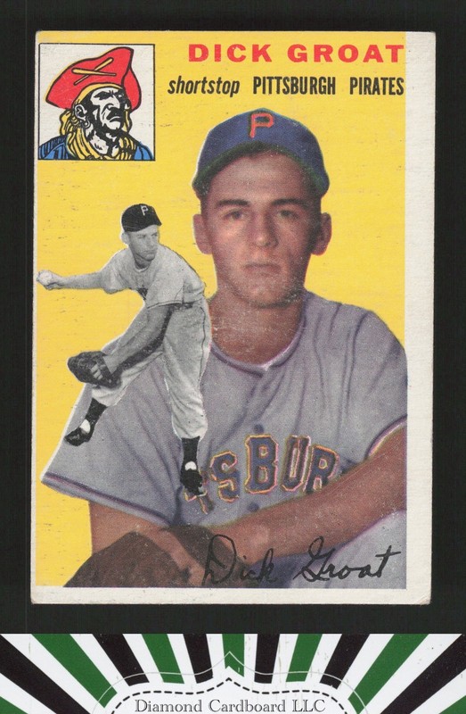 1954 Topps #43 Dick Groat VGEX (MC) e, front