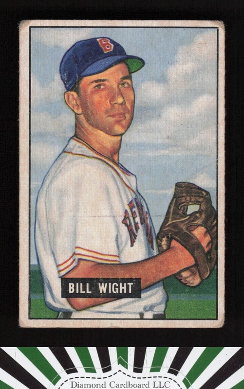 1951 Bowman #164 Bill Wight GD, front