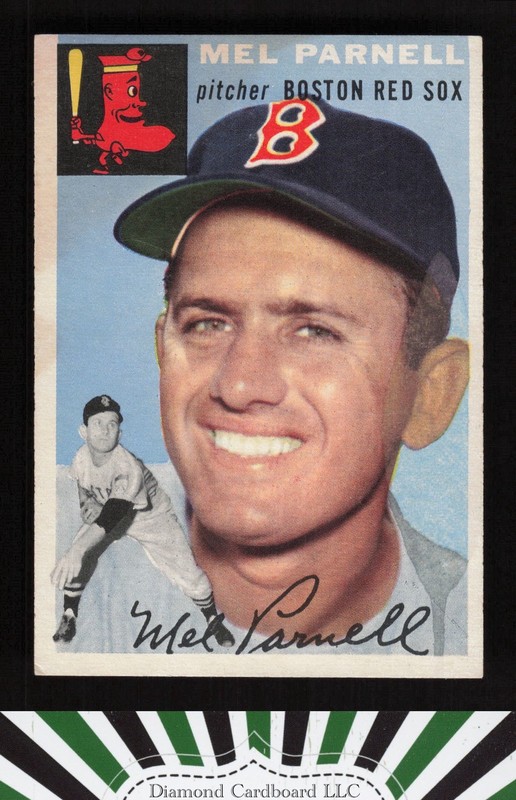 1954 Topps #40 Mel Parnell EX (ST) g, front
