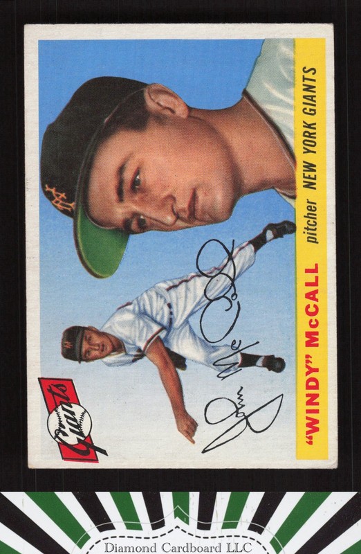 1955 Topps #42 Windy McCall VG+ c, front