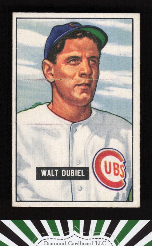 1951 Bowman #283 Walt Dubiel VGEX, front