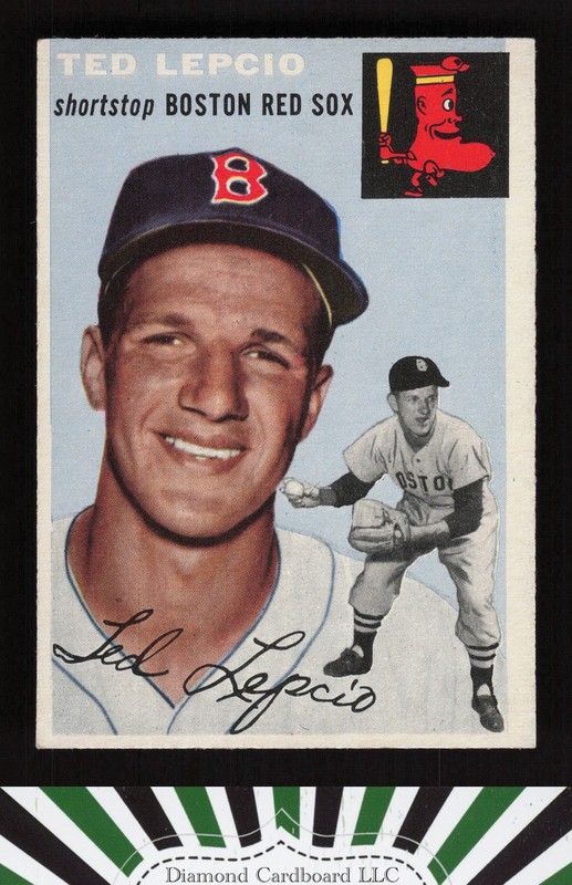 1954 Topps #66 Ted Lepcio EX l, front