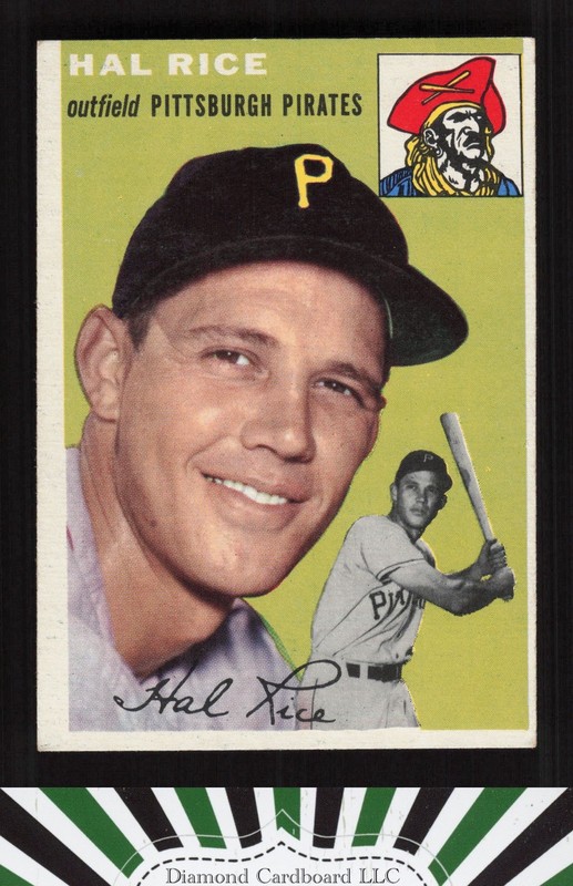 1954 Topps #95 Hal Rice EX m, front