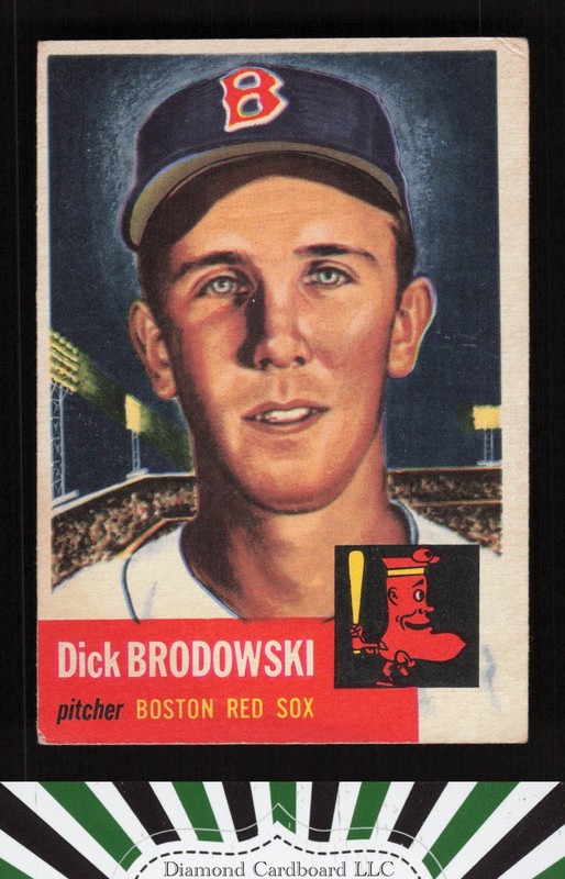 1953 Topps #69 Dick Brodowski VG e, front