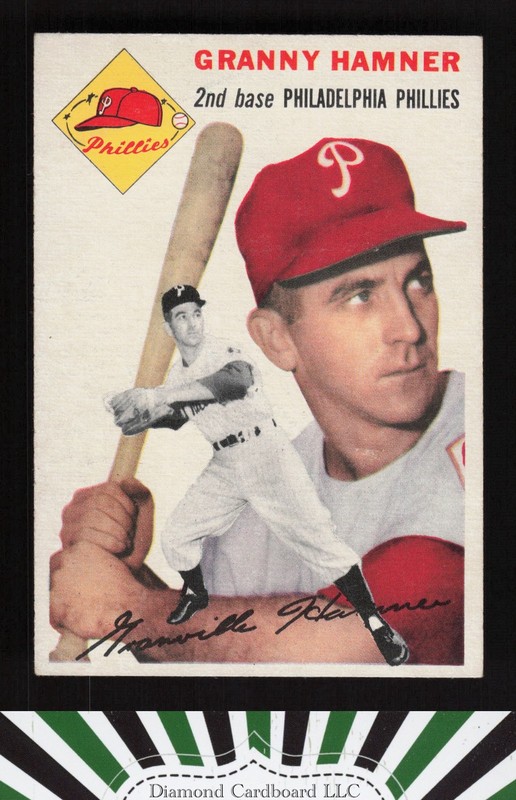 1954 Topps #24 Granny Hamner EX g, front