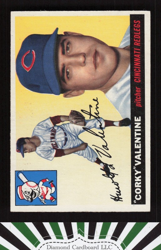 1955 Topps #44 Corky Valentine EX+ g, front