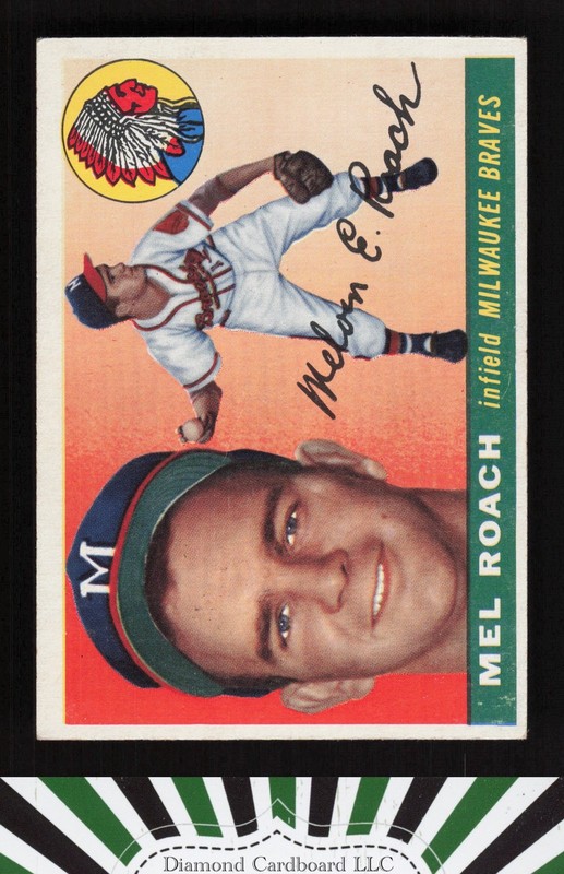1955 Topps #117 Mel Roach VGEX+ h, front
