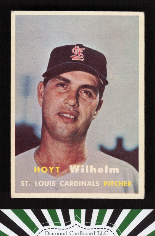 1957 Topps #203 Hoyt Wilhelm VG c, front