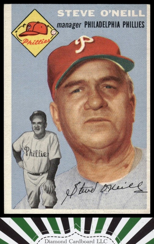 1954 Topps #127 Steve O'Neill VGEX+ a, front