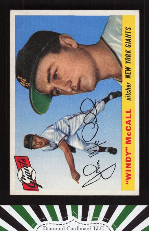 1955 Topps #42 Windy McCall VGEX [CENTERED] a, front