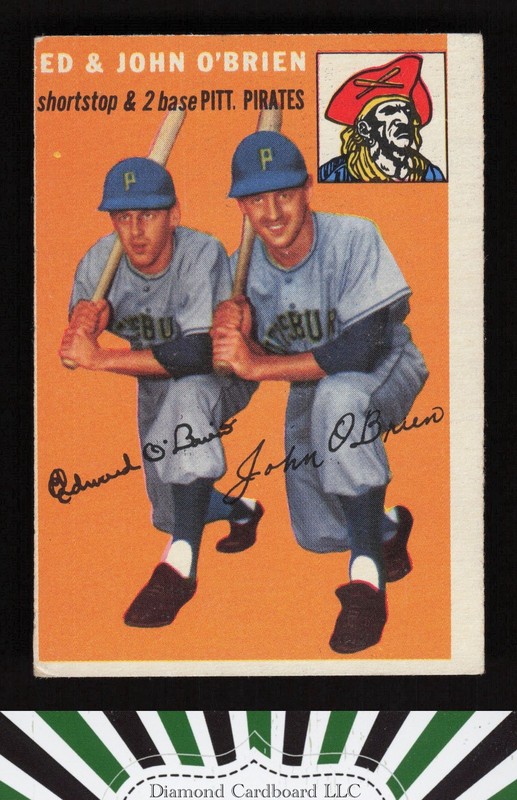 1954 Topps #139 Ed & John O'Brien VGEX (MC) f, front