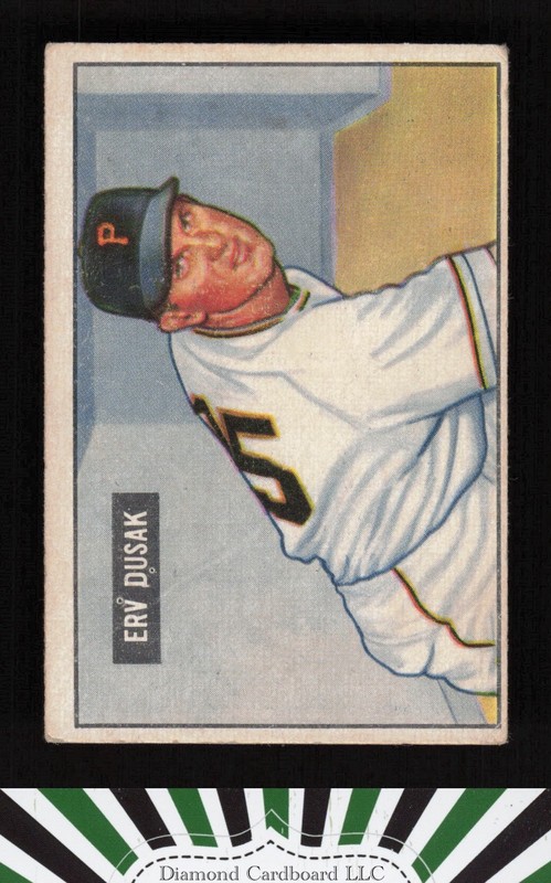 1951 Bowman #310 Erv Dusak VG+, front