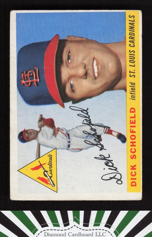 1955 Topps #143 Dick Schofield VG c, front