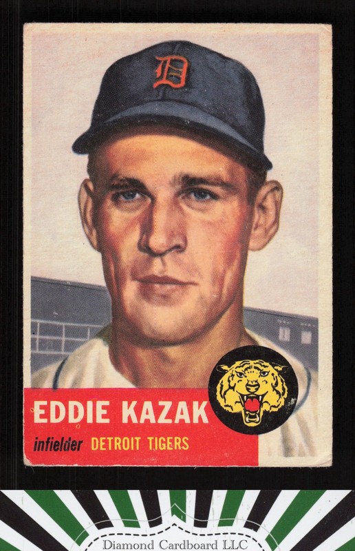 1953 Topps #194 Eddie Kazak VG c, front