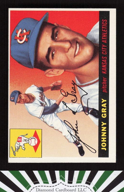 1955 Topps #101 Johnny Gray VGEX+ t, front