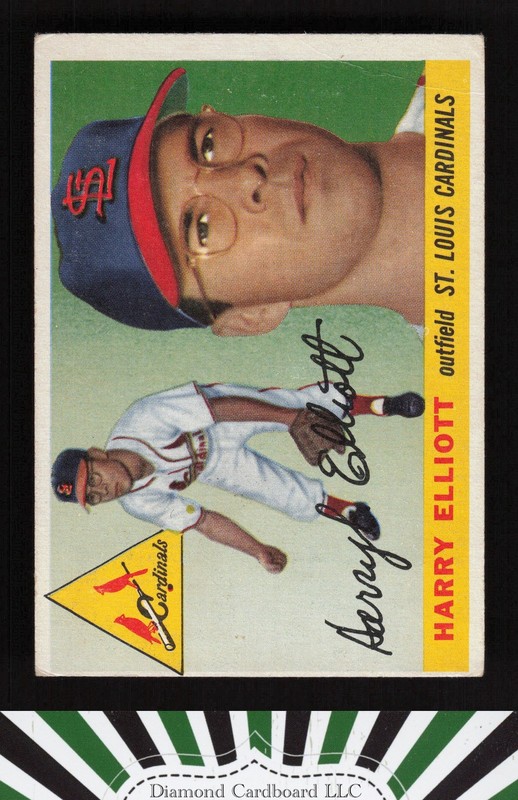 1955 Topps #137 Harry Elliott VG g, front