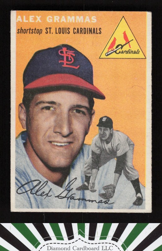 1954 Topps #151 Alex Grammas VGEX c, front