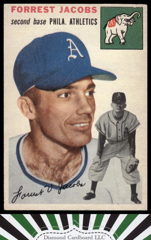 1954 Topps #129 Forrest Jacobs VGEX l, front