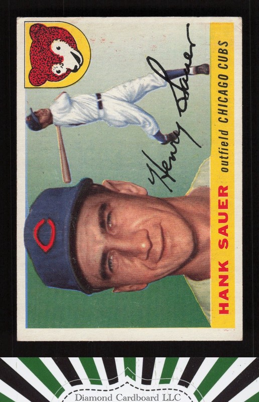 1955 Topps #45 Hank Sauer VGEX g, front