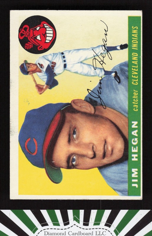 1955 Topps #7 Jim Hegan VGEX g, front